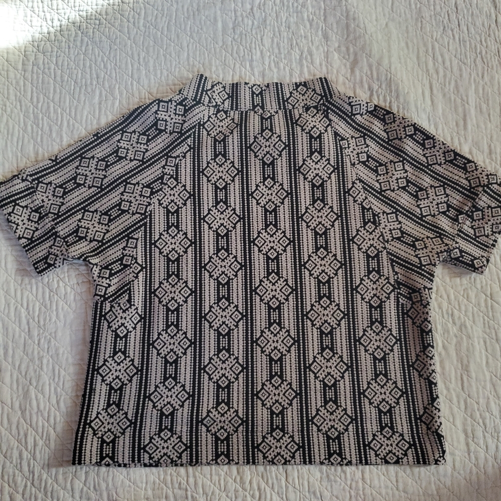 Anthro Mod Geometric Pattern Shirt - Picture 4 of 5